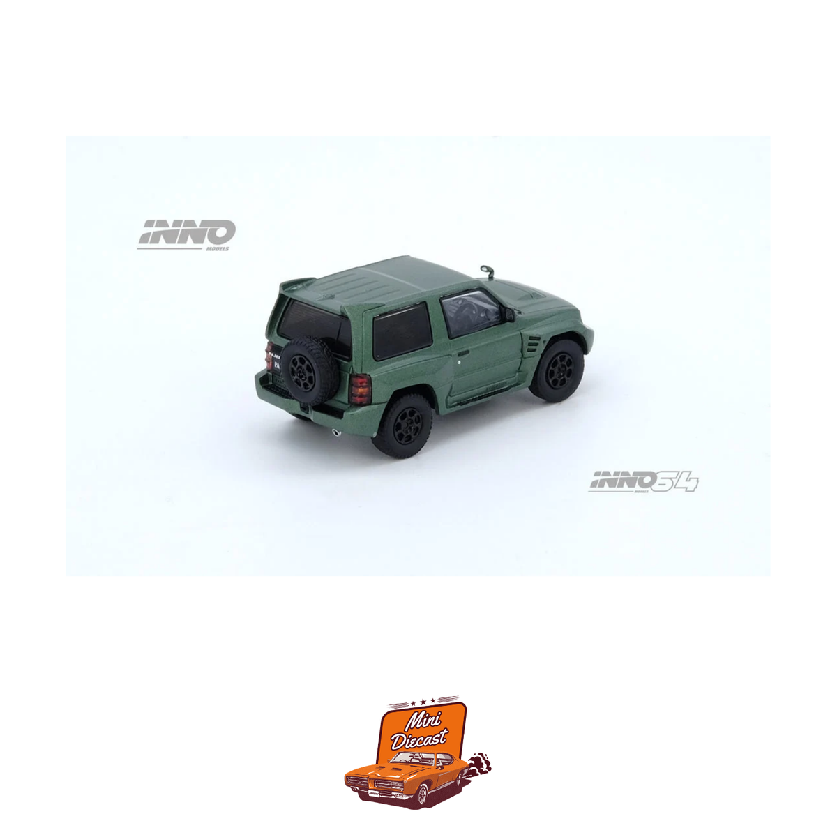 INNO64 Mitsubishi Pajero Evolution Satin Green IN64-EVOP-SGRE