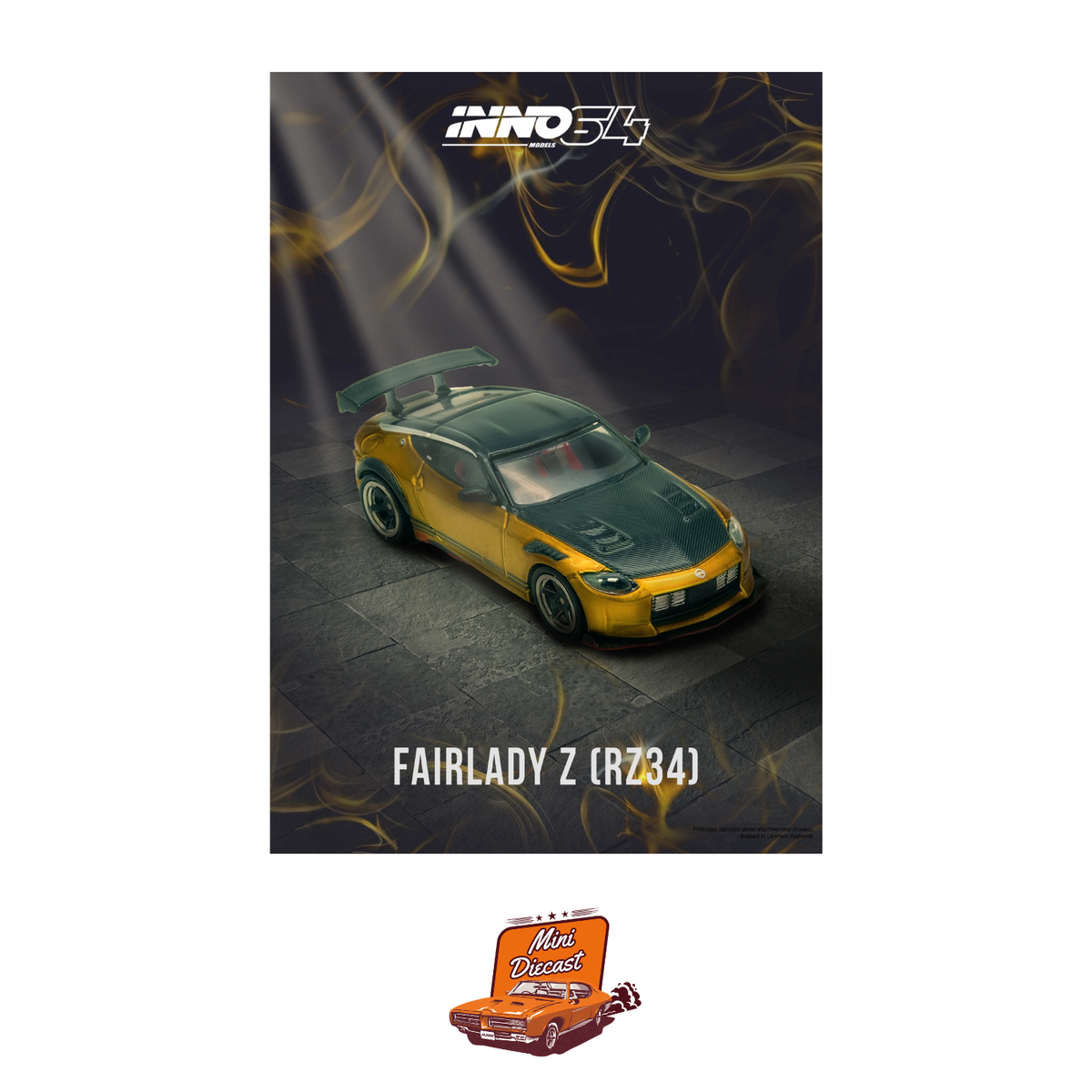 INNO64 Top Secret Fairlady Z (RZ34) Gold IN64-400ZTS-GOLD