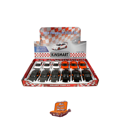 Kinsmart 2010 Porsche 911 GT3 RS – 1:36 Scale Orange
