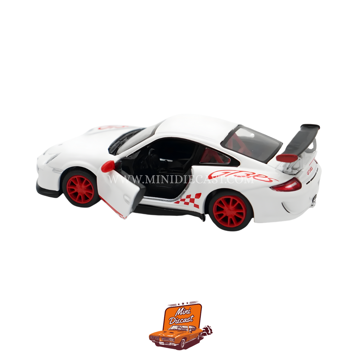 Kinsmart 2010 Porsche 911 GT3 RS – 1:36 Scale White
