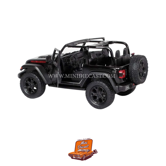 Kinsmart 2018 Jeep Wrangler (Open Top) – 1:34 Scale (Black)