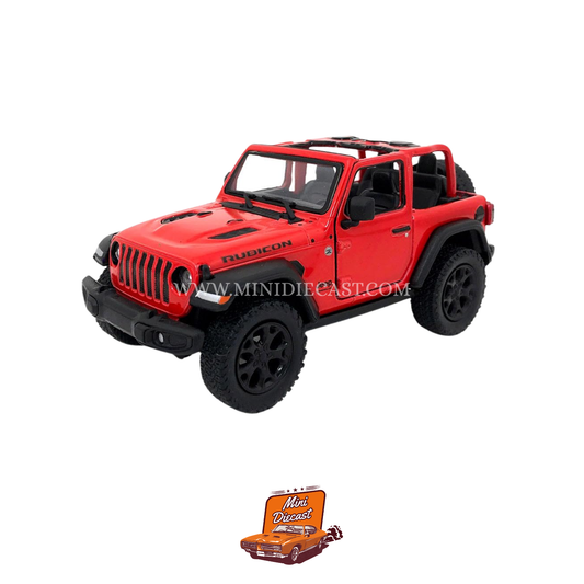 Kinsmart 2018 Jeep Wrangler (Open Top) – 1:34 Scale Red