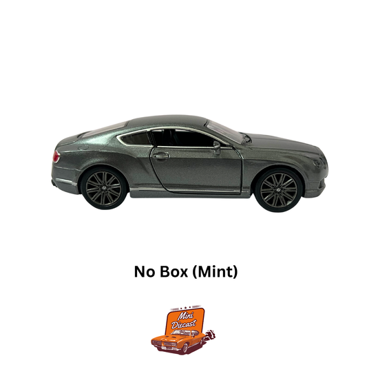 Kinsmart – 2012 Bentley Continental GT Speed 1:38 Scale (Grey) (Mint / No Box)