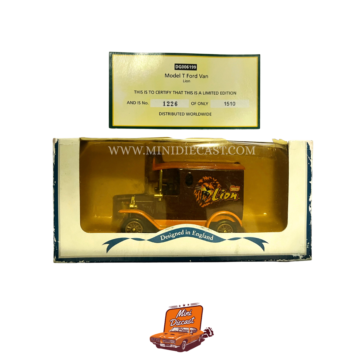 Lledo Days Gone Vintage Models Model T Ford Van Lion Livery Limited Edition 1226/1510 DG006199