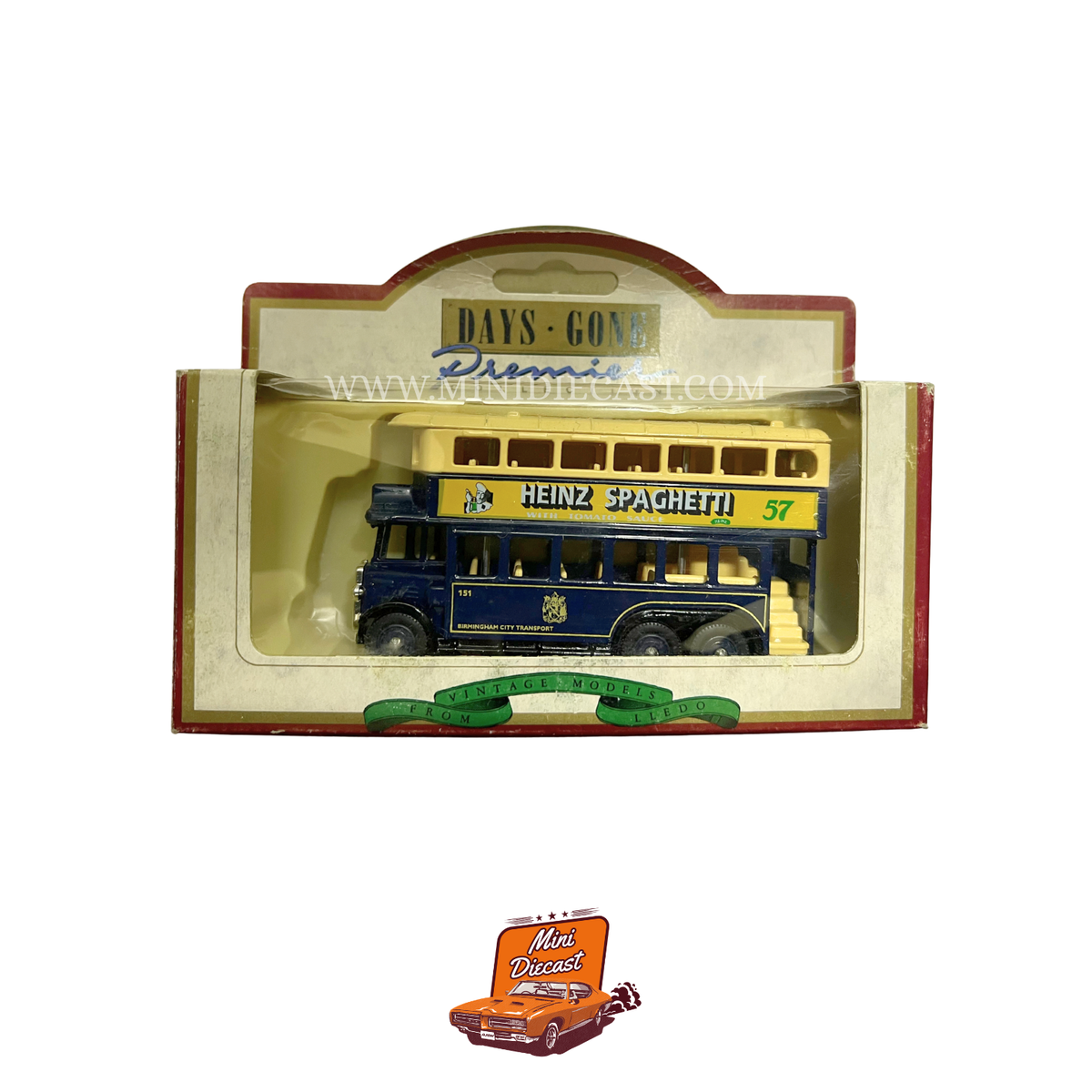 Lledo Days Gone Vintage Models Premier Collection 1931 AEC Renown Double Deck Bus Heinz Spaghetti (49013)