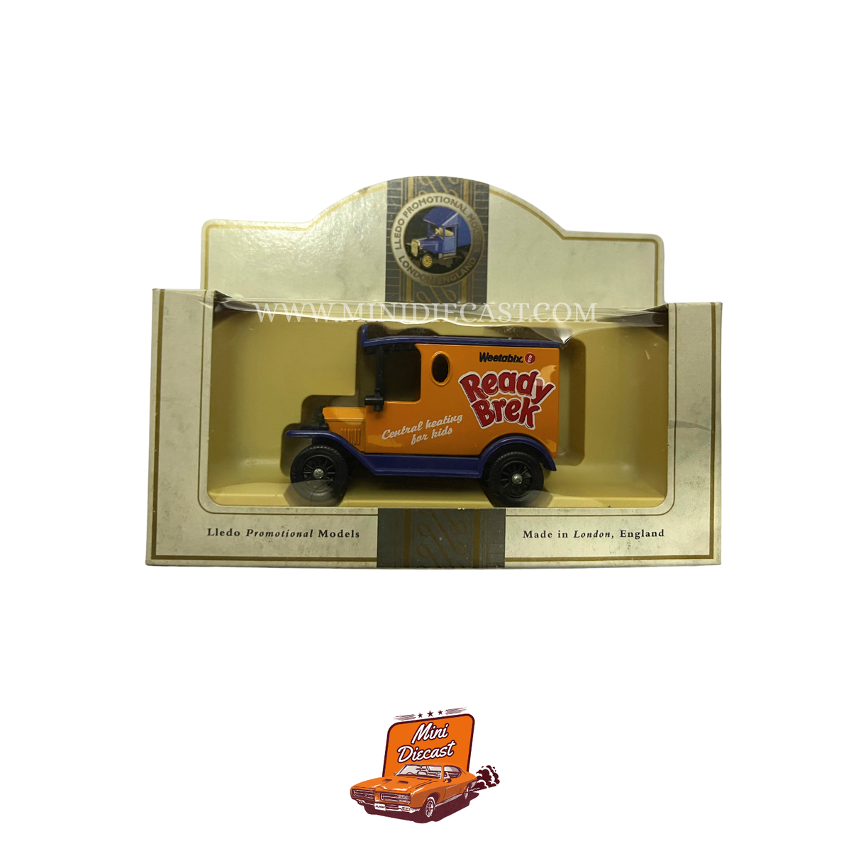 Lledo Days Gone Vintage Promotional Models 1920 Model 'T' Ford Van Weetabix Ready Brek Orange Livery