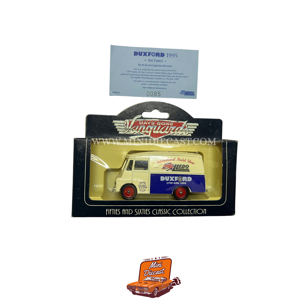 Lledo Days Gone Vanguards 1959 Morris LD150 Van Duxford 1995 Ltd Edition Show Model 0085/5000 DG71003