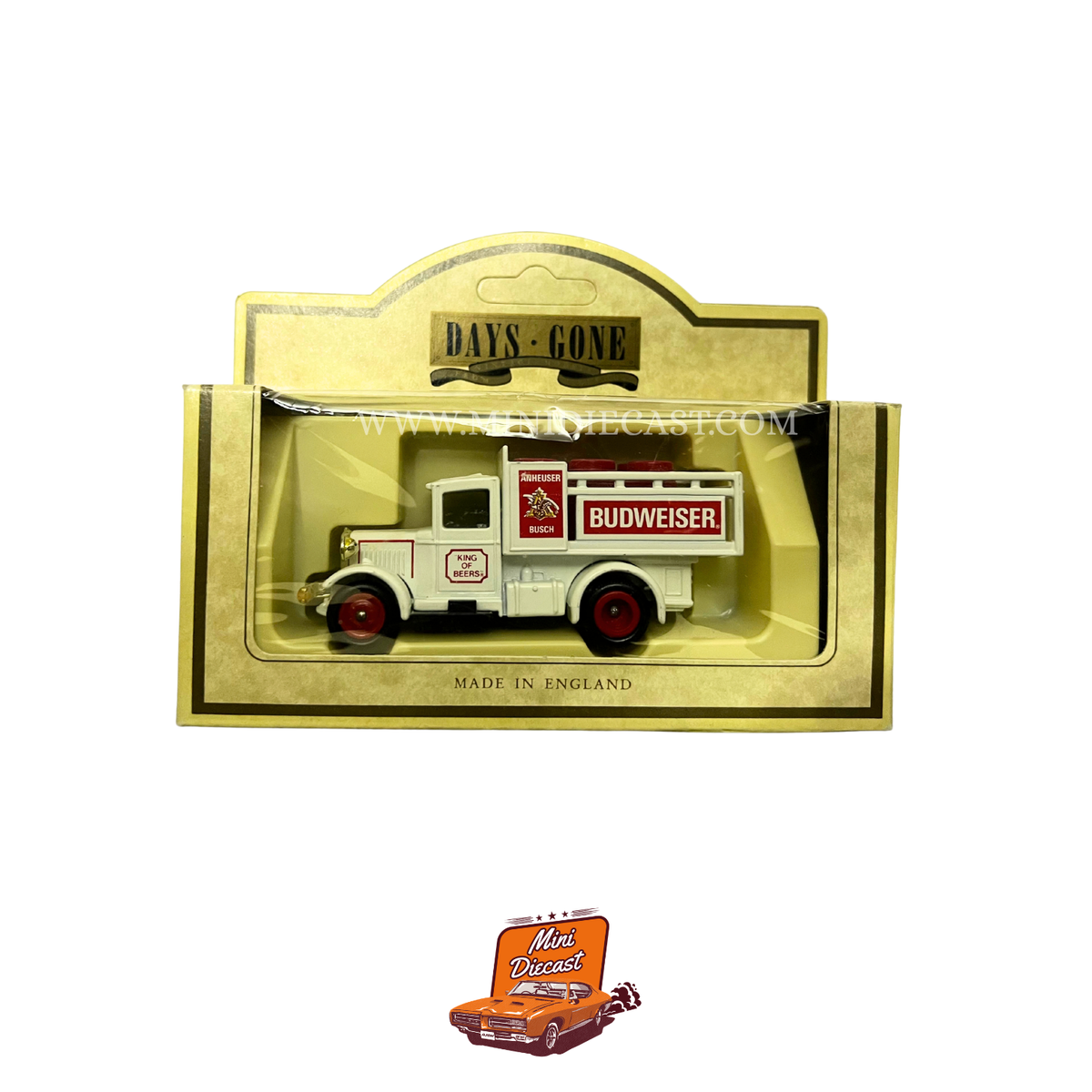 Lledo Days Gone Vintage Models 1936 Ford Stake Truck White Budweiser Delivery Truck