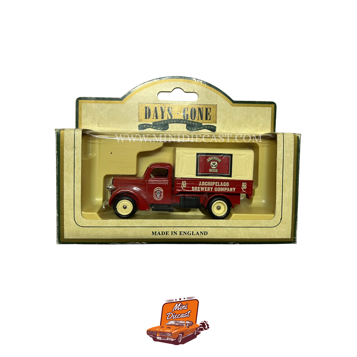 Lledo Days Gone Vintage Models 1939 Ford Canvas-Back Truck Anchor Beer (70000)