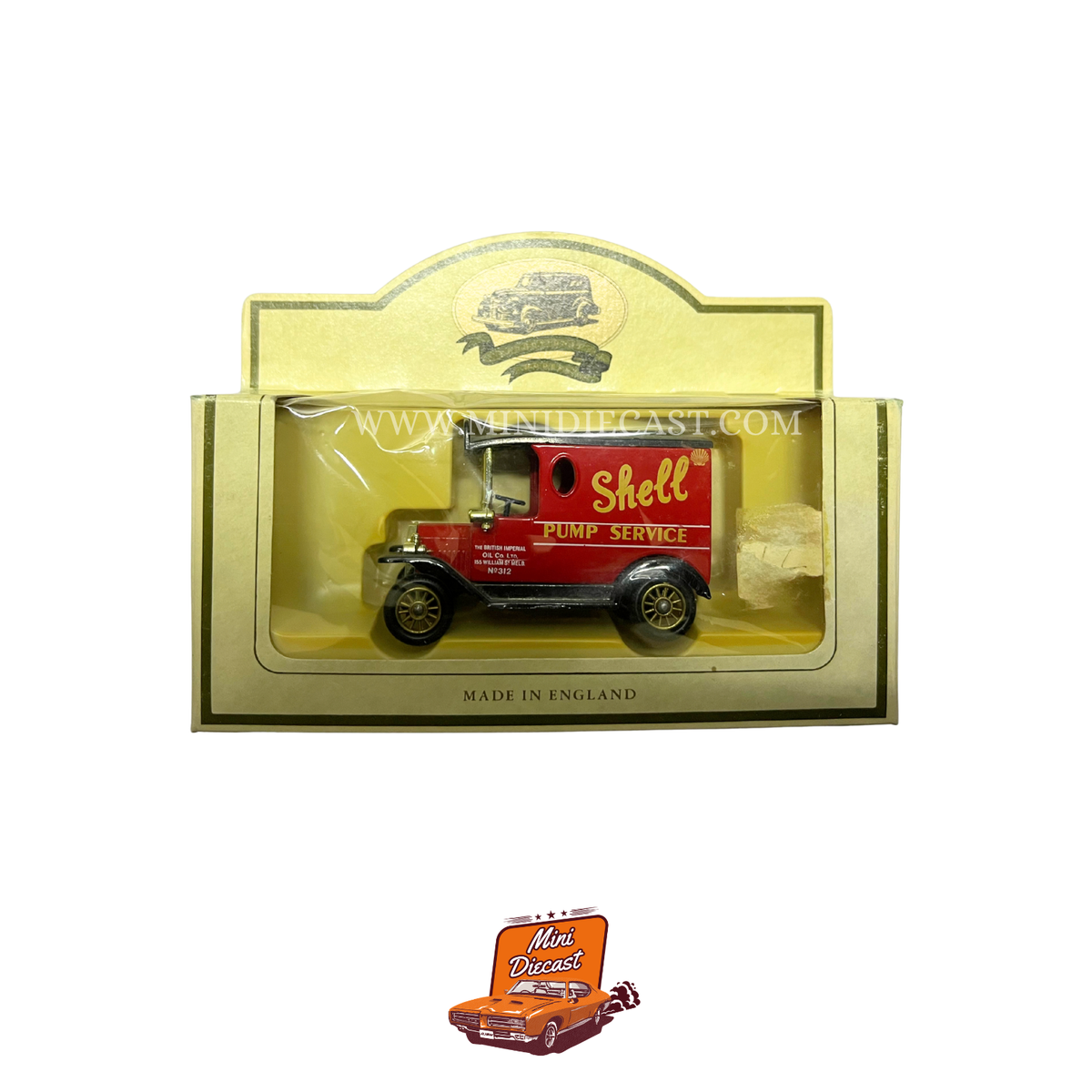 Lledo Days Gone Vintage Models 1920 Model 'T' Ford Van Red and Black Shell pump Service Livery