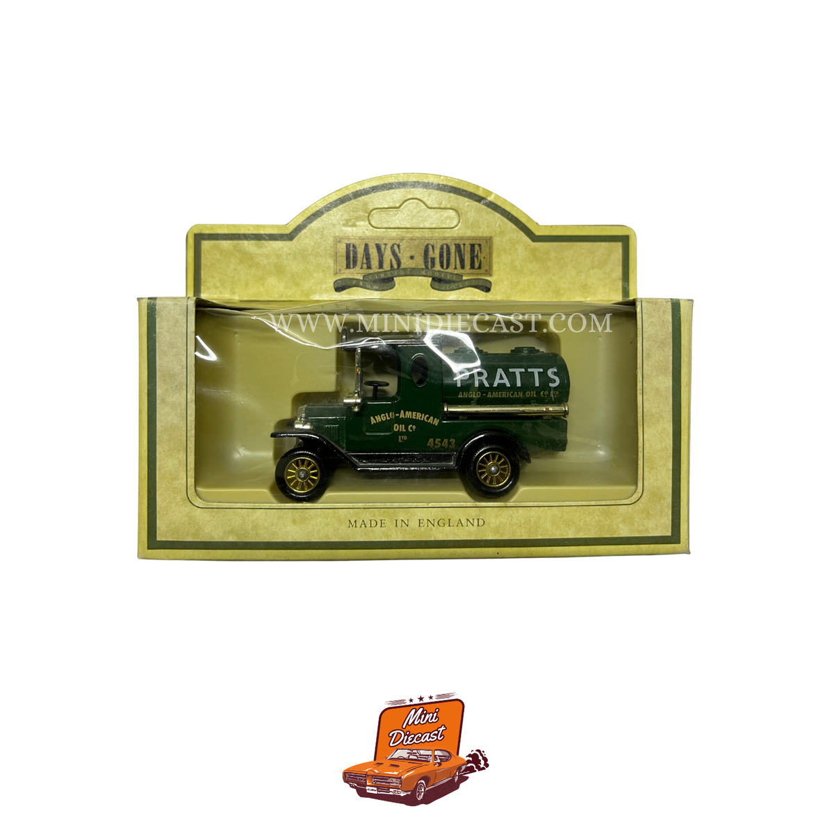 Lledo Days Gone Vintage Models 1920 model 'T' Ford Tanker Pratts Motor Oil (8018)