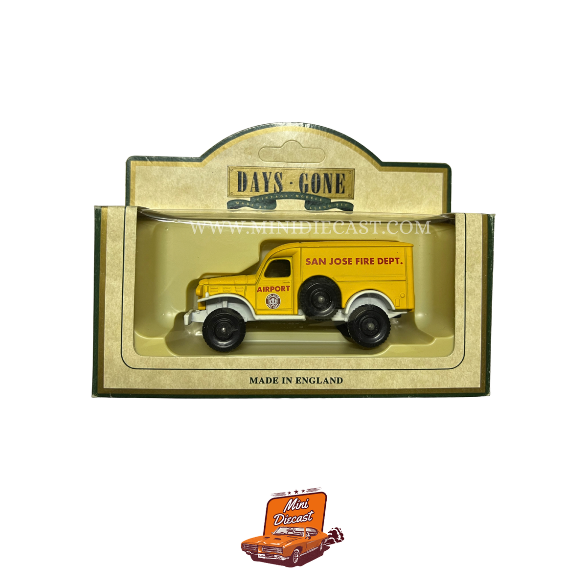 Lledo Days Gone Vintage Models 1942 Dodge 4 x 4 San Jose Fire Dept (29007)