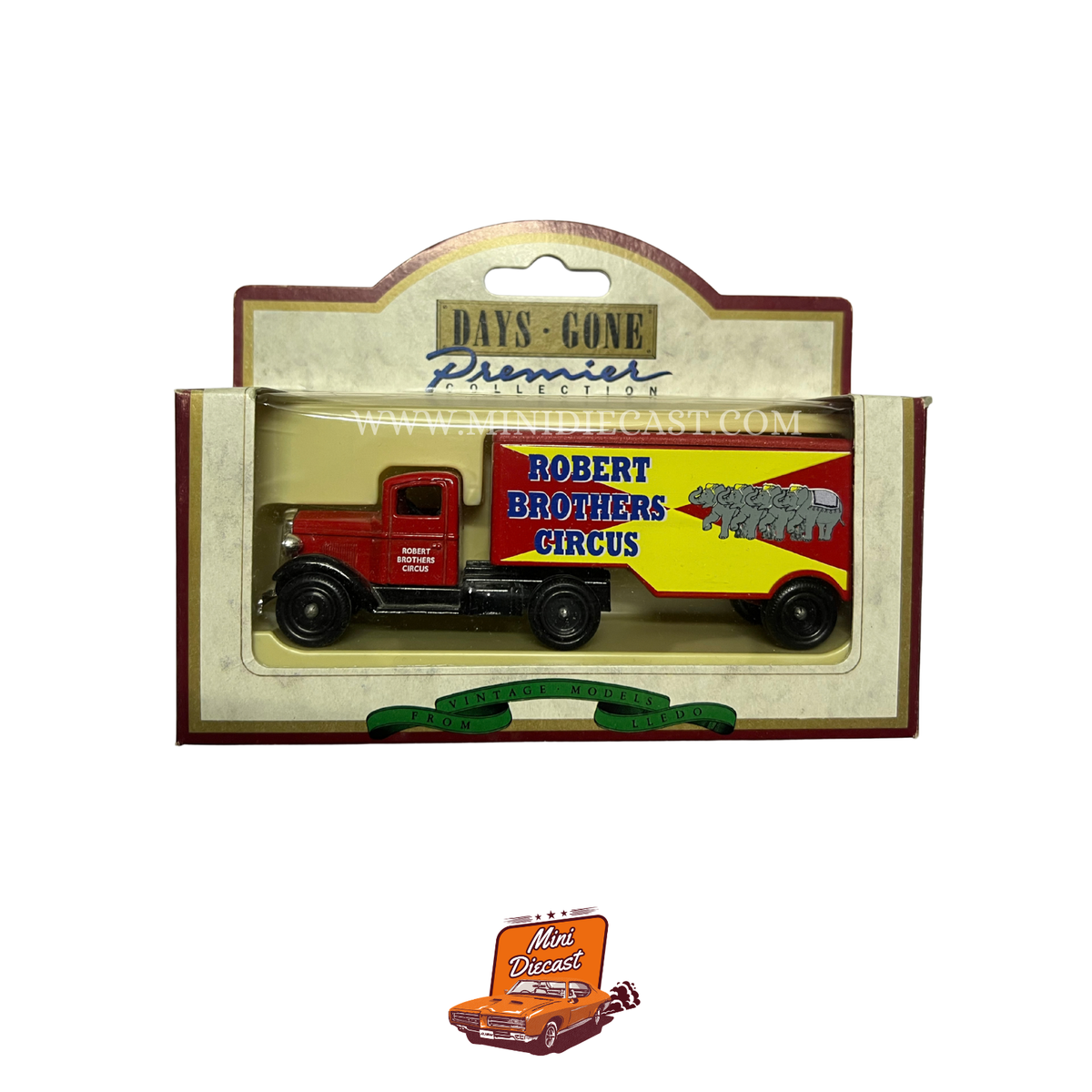 Lledo Days Gone Vintage Models Premier Collection 1935 Ford 3 Ton Articulated Truck Robert Brother Circus (67001)