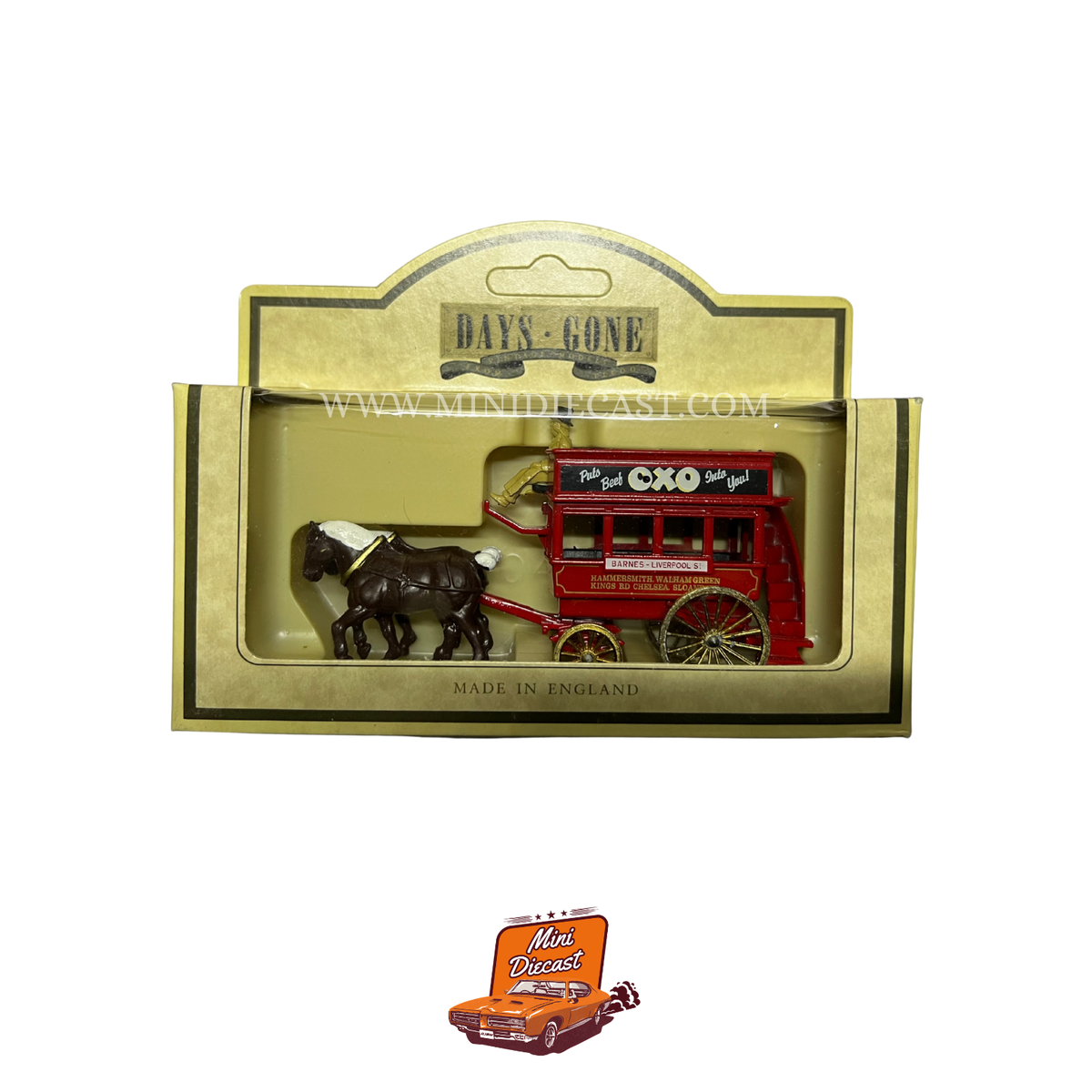 Lledo Days Gone Vintage Models Horse Drawn Bus Oxo Beef Stock (4014)
