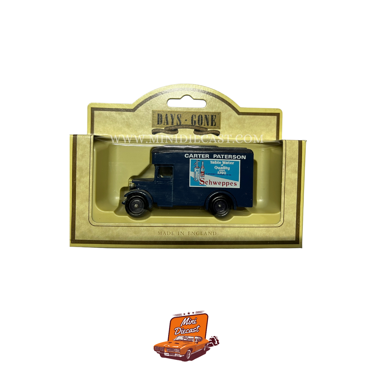 Lledo Days Gone Vintage Models 1934 Dennis Parcels Van Schweppes Table Water (016026)