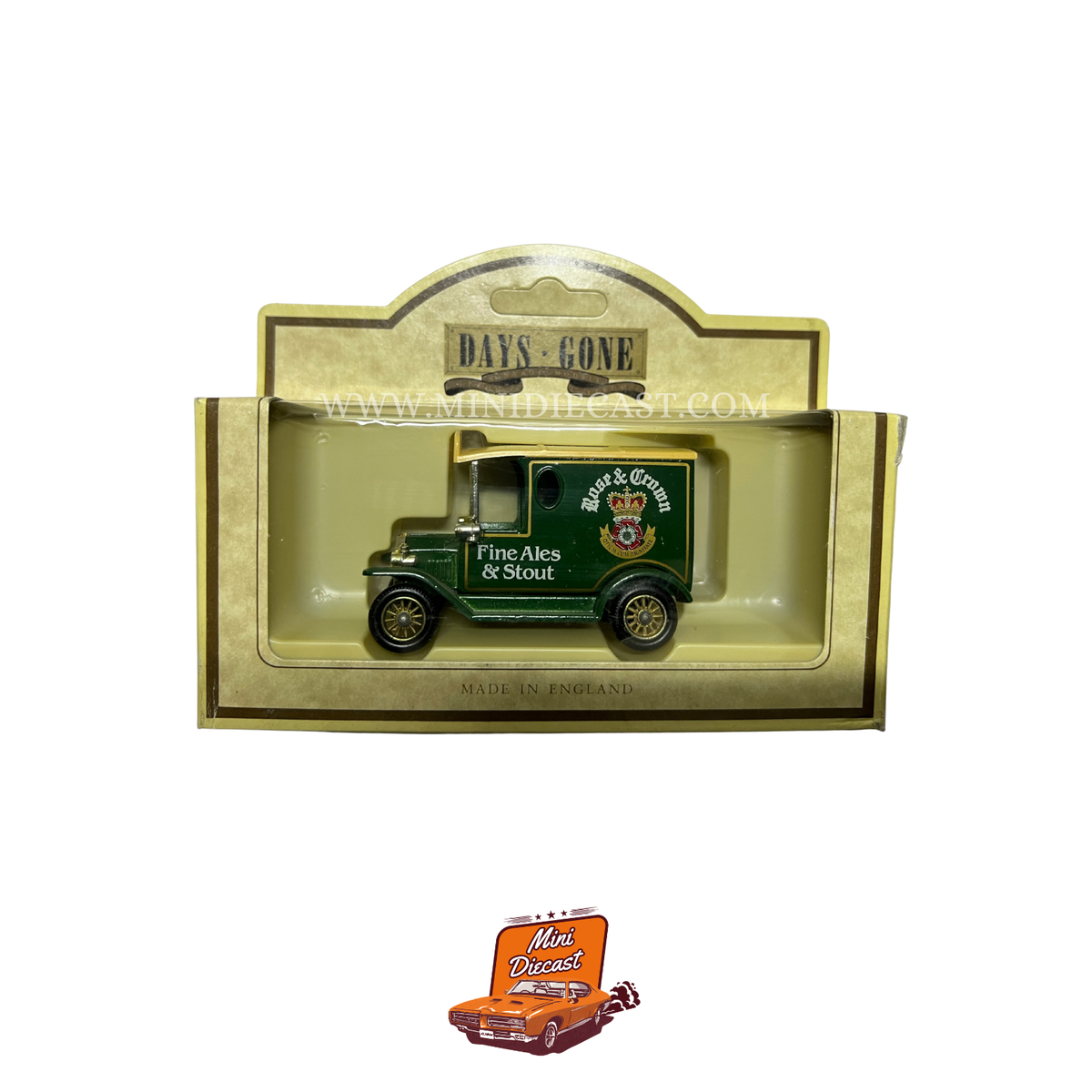Lledo Days Gone Vintage Models 1920 Ford Model 'T' Delivery Van Rose & Crown Fine Ales & Stout Green Livery