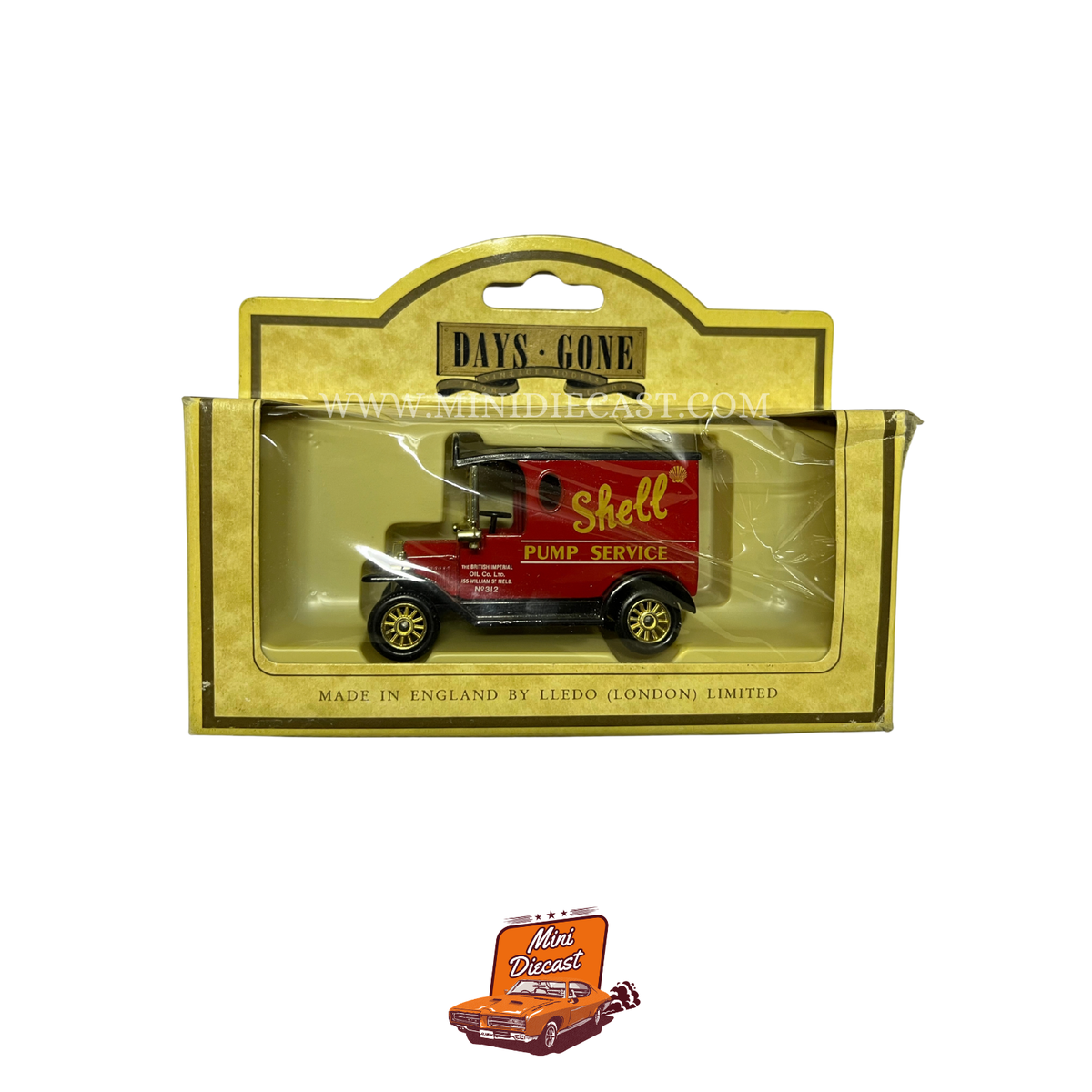 Lledo Days Gone Vintage Models 1920 Model 'T' Ford Van Shell-Pump Services (6072)
