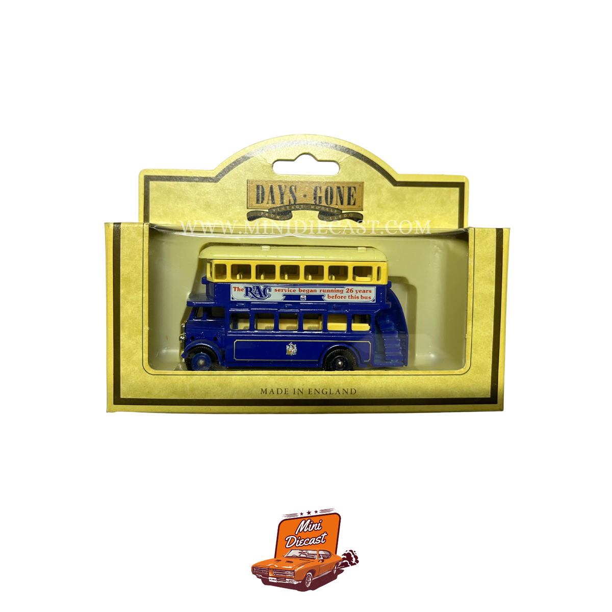 Lledo Days Gone Vintage Models 1932 AEC Regent Double Deck Bus R.A.C (15024)