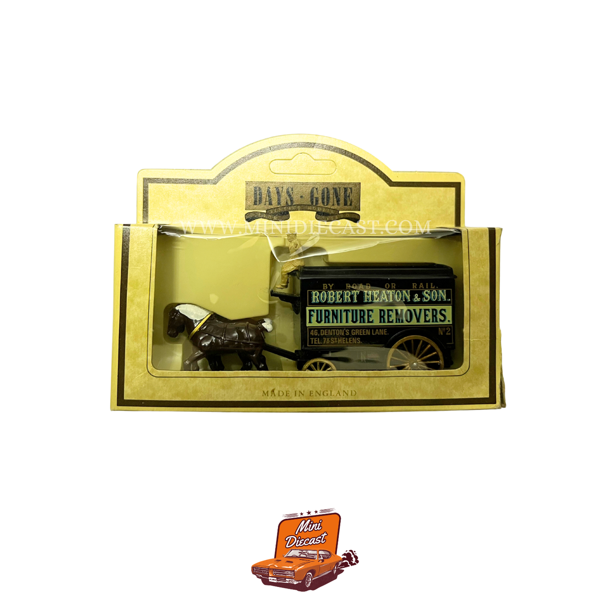 Lledo Days Gone Vintage Models Horse Drawn Removal Van Heaton Removals (11017)