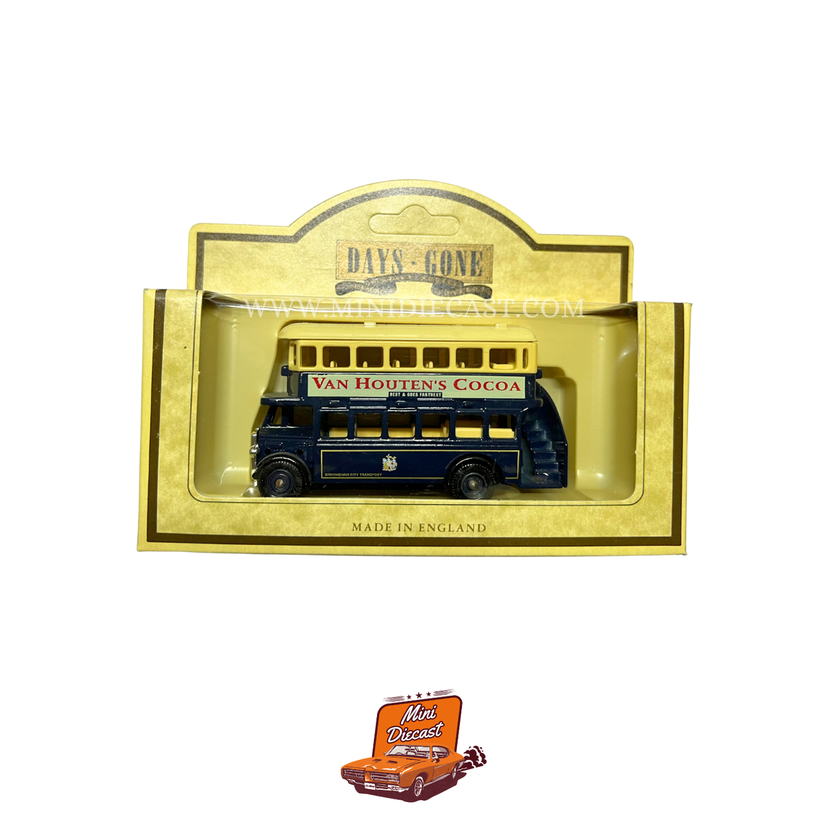 Lledo Days Gone Vintage Models 1932 AEC Regent Double Deck Bus Van Houtens Cocoa (15030)
