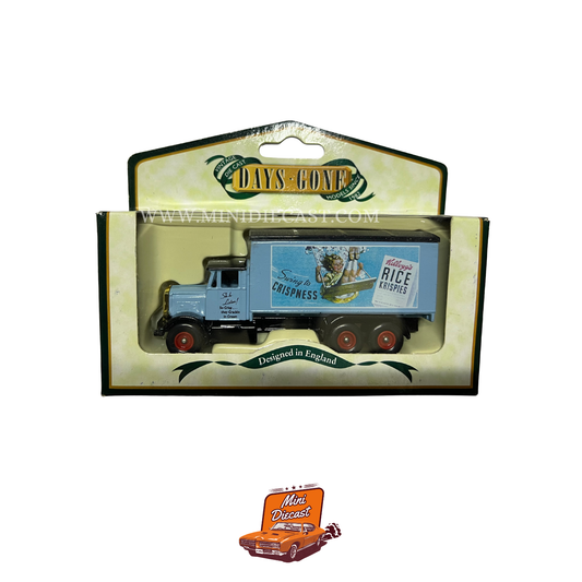 Lledo Days Gone Vintage Models Scammell 6 Wheeler Rice Krispies (DG044038) – vintage Lledo Days Gone diecast model, SKU LDGB6-08; box condition Good