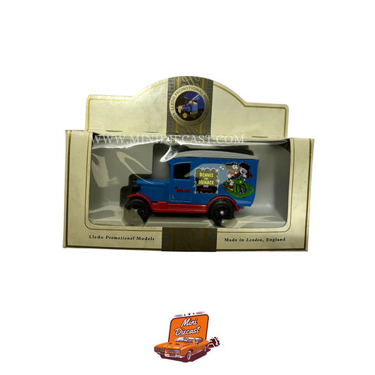 Lledo Days Gone Vintage Models Promotional Model 1932 Chevrolet Delivery Van Dennis the menace and Gnasher – vintage Lledo Days Gone diecast model, SKU LDGB6-22; box condition Good