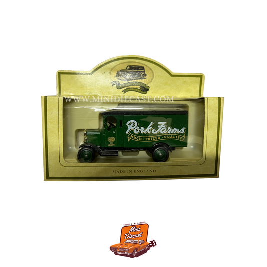 Lledo Days Gone Vintage Models 1931 Morris Delivery Van Pork Farms – vintage Lledo Days Gone diecast model, SKU LDGB6-34; box condition Good