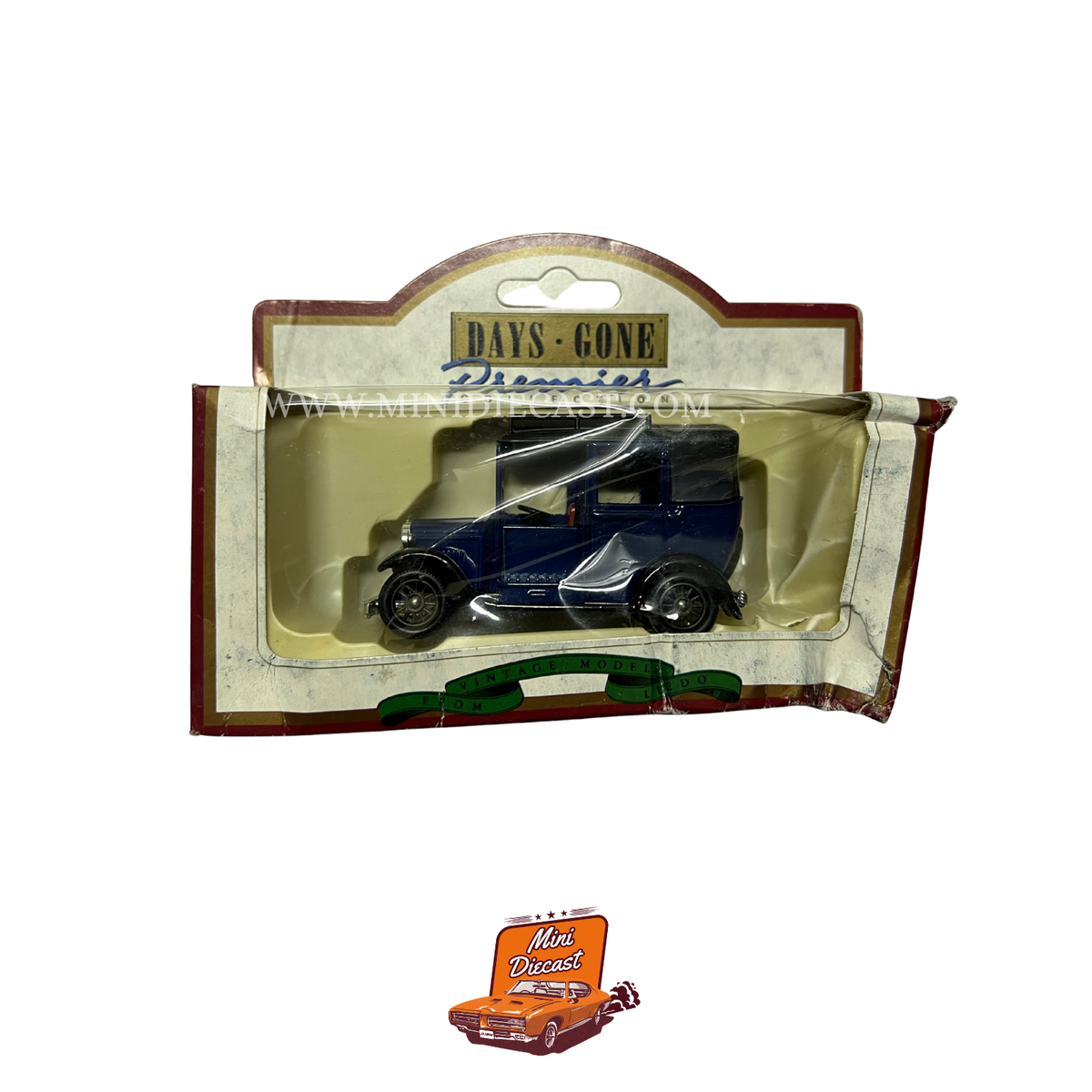 Lledo Days Gone Vintage Models 1933 Austin Taxi Blue Taxi (47000) – vintage Lledo Days Gone diecast model, SKU LDGB6-55; box condition Box Damage