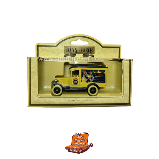 Lledo Days Gone Vintage Models 1934 Chevrolet Van Bushells Coffee (021029) – vintage Lledo Days Gone diecast model, SKU LDGB6-60; box condition Blister Damage