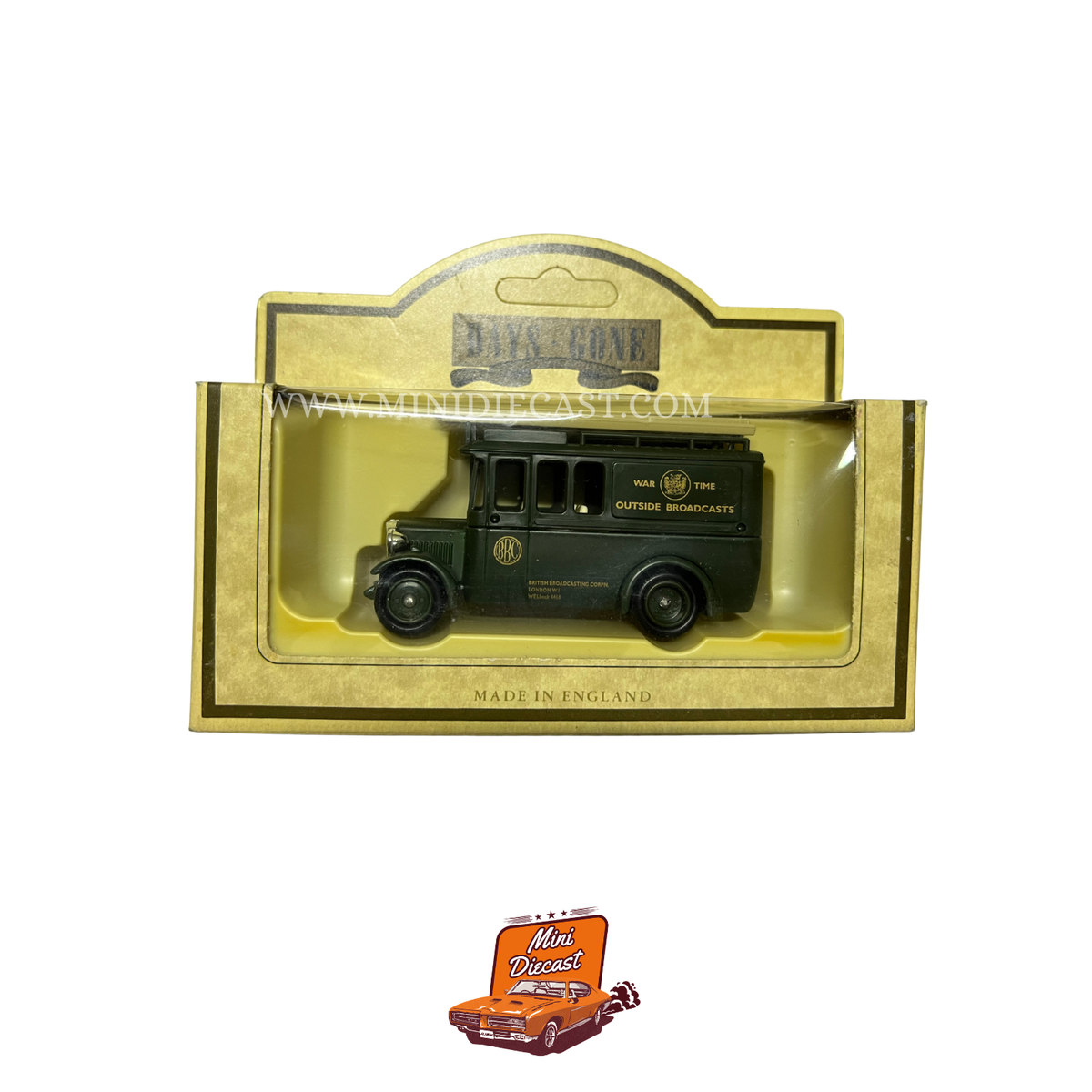 Lledo Days Gone Vintage Models 1932 Dennis Limousine BBC Outside Broadcasts (35005) – vintage Lledo Days Gone diecast model, SKU LDGB6-64; box condition Good