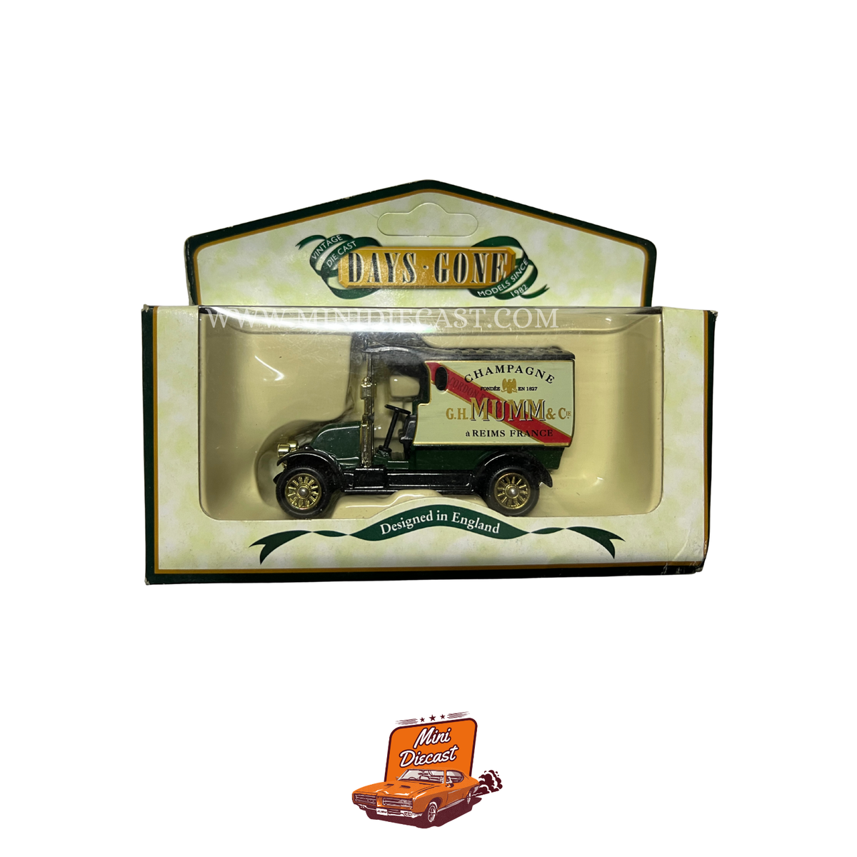 Lledo Days Gone Vintage Models Renault Van Mumm's Champagne (DG085023) – vintage Lledo Days Gone diecast model, SKU LDGB6-78; box condition Good