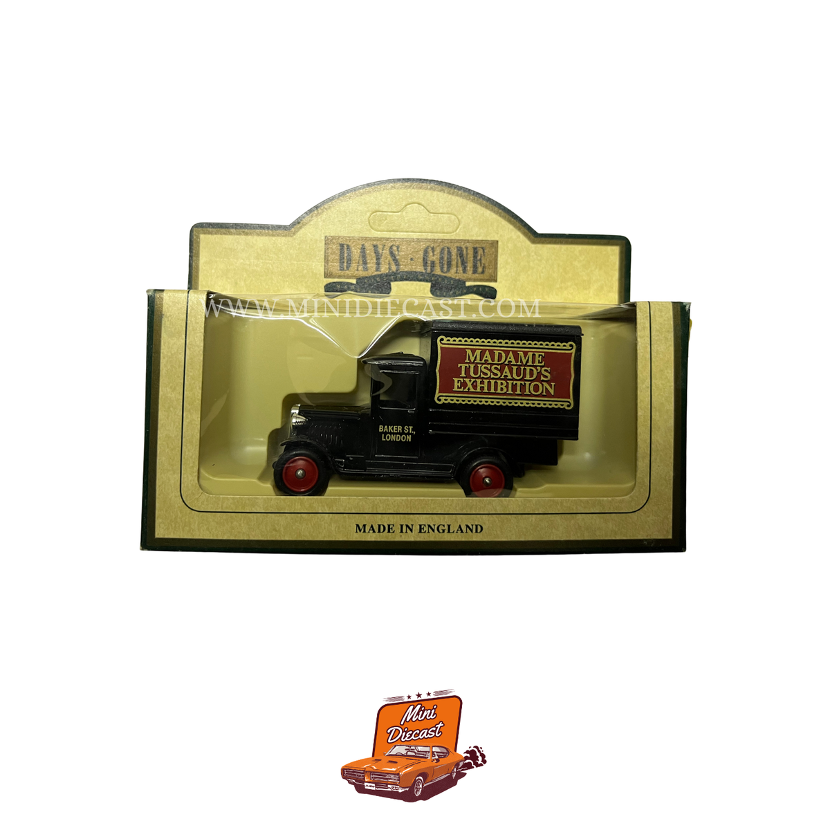 Lledo Days Gone Vintage Models 1928 Chevrolet Box Van Madame Tussaud's (51000) – vintage Lledo Days Gone diecast model, SKU LDGB6-84; box condition Box Damage