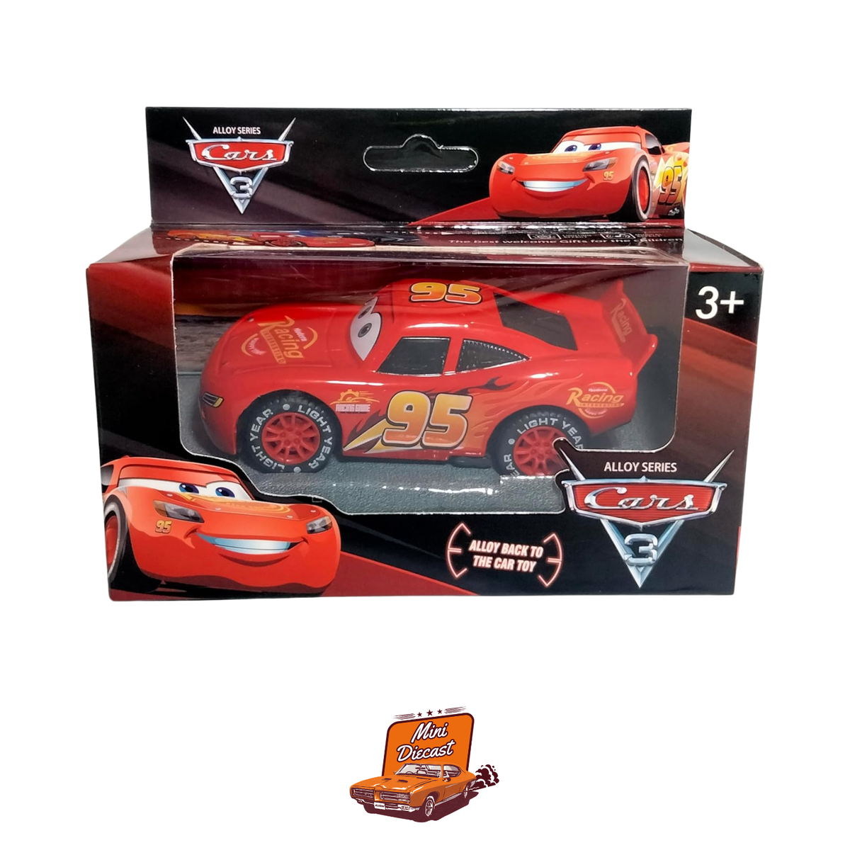 Lightning McQueen Alloy Die-Cast Car – Cars 3 Edition (12cm Length)
