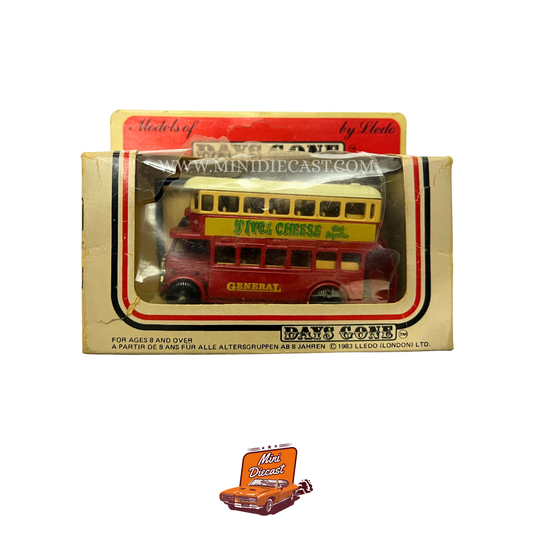 Lledo Days Gone 1932 AEC Regent Double Deck Bus St Ivel Cheese Advertising Livery DG15