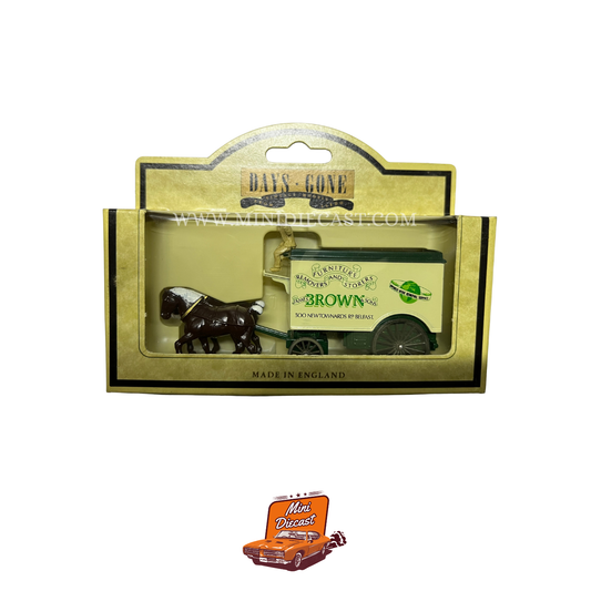 Lledo Days Gone Vintage Models Horse Drawn Removal Van Browns of Belfast (11012)
