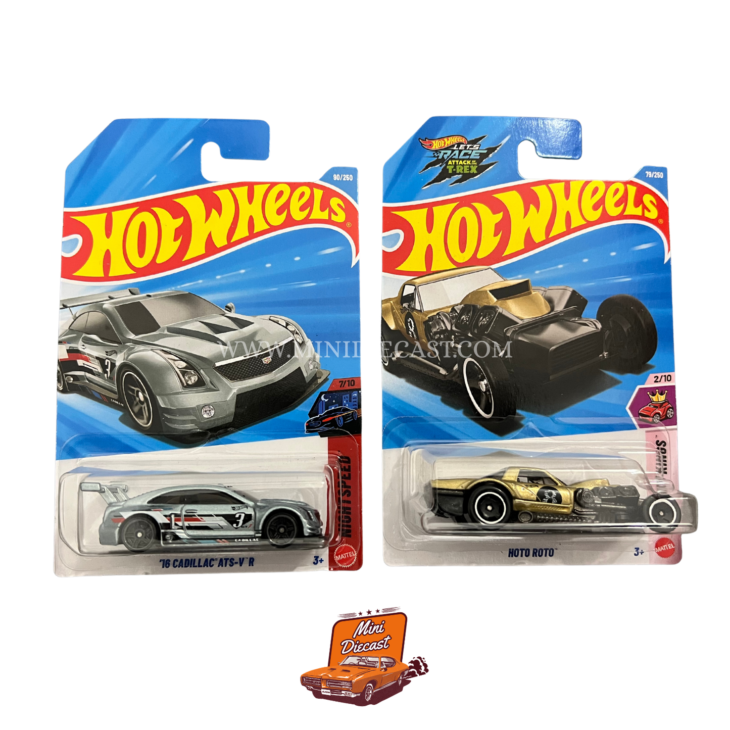 Hot Wheels Mainline (Set of 2) – '16 Cadillac ATS-V R / Hoto Roto