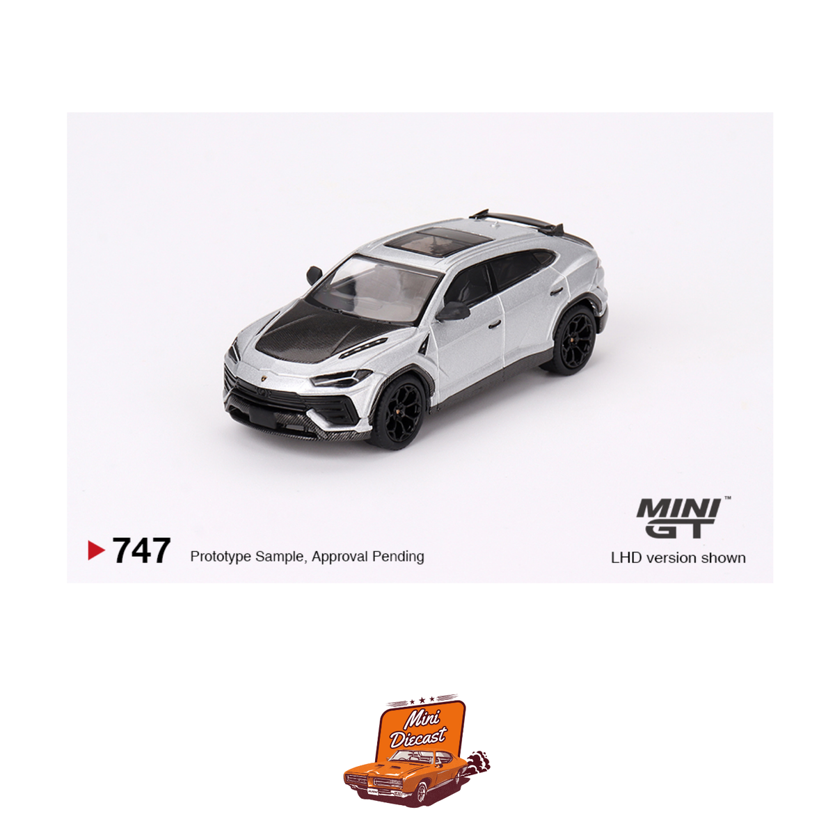 Mini GT #747 Lamborghini Urus Performante Grigio Nimbus (Blister Pack) (Imported)