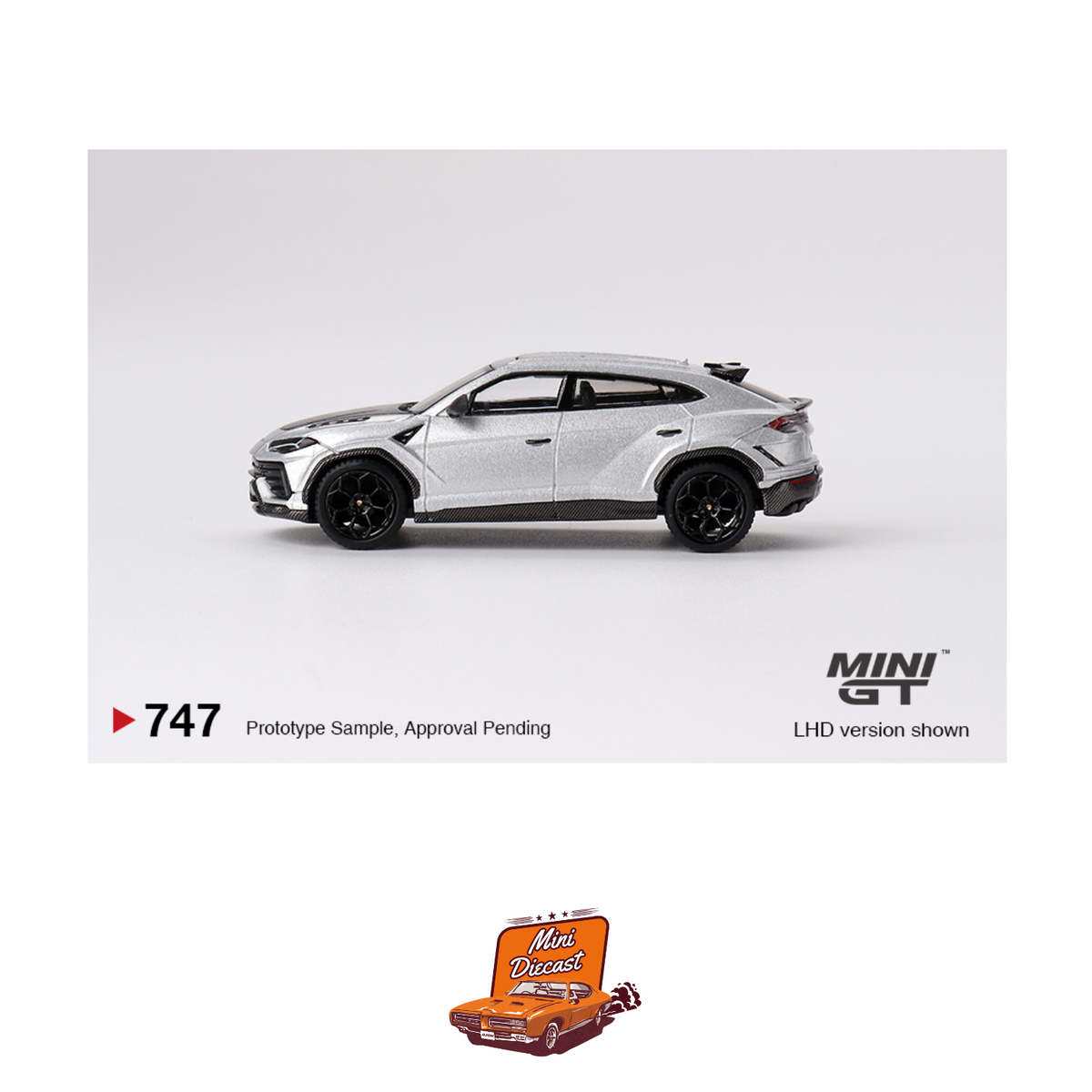 Mini GT #747 Lamborghini Urus Performante Grigio Nimbus (Blister Pack) (Imported)