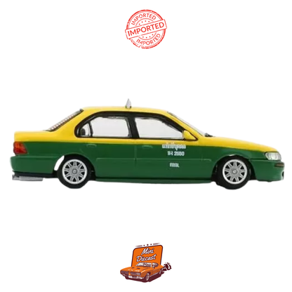 BM Creations Toyota Corolla AE100 Taxi Meter Thailand (1996) – 1:64 Die-Cast Model Car (Sealed / Imported)