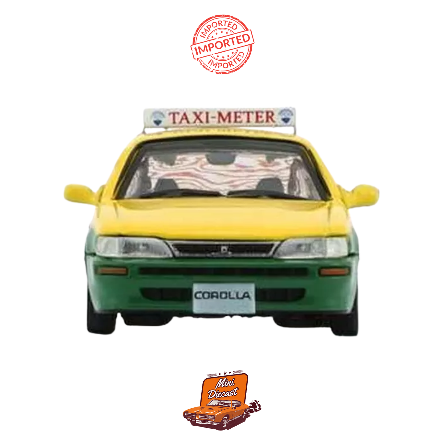 BM Creations Toyota Corolla AE100 Taxi Meter Thailand (1996) – 1:64 Die-Cast Model Car (Sealed / Imported)