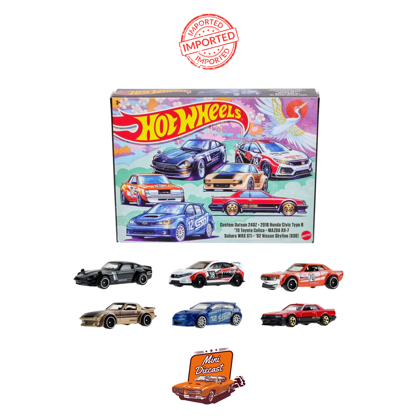 Hot Wheels Japanese Car Culture 6-Pack (Sealed / Imported)