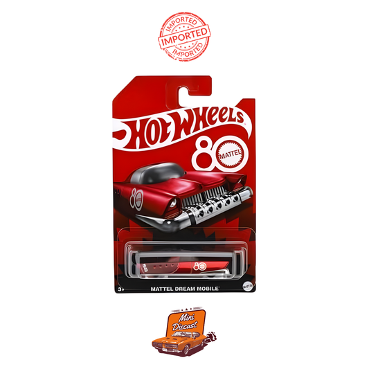 Hot Wheels Mattel Dream Mobile 80th Anniversary Collector’s Edition (Sealed / Imported) with Protector Case
