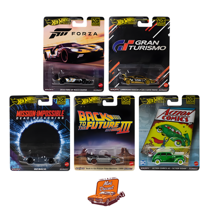 Hot Wheels Premium Pop Culture Set of 5 – Exclusive Collection