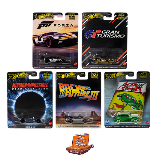 Hot Wheels Premium Pop Culture Set of 5 – Exclusive Collection
