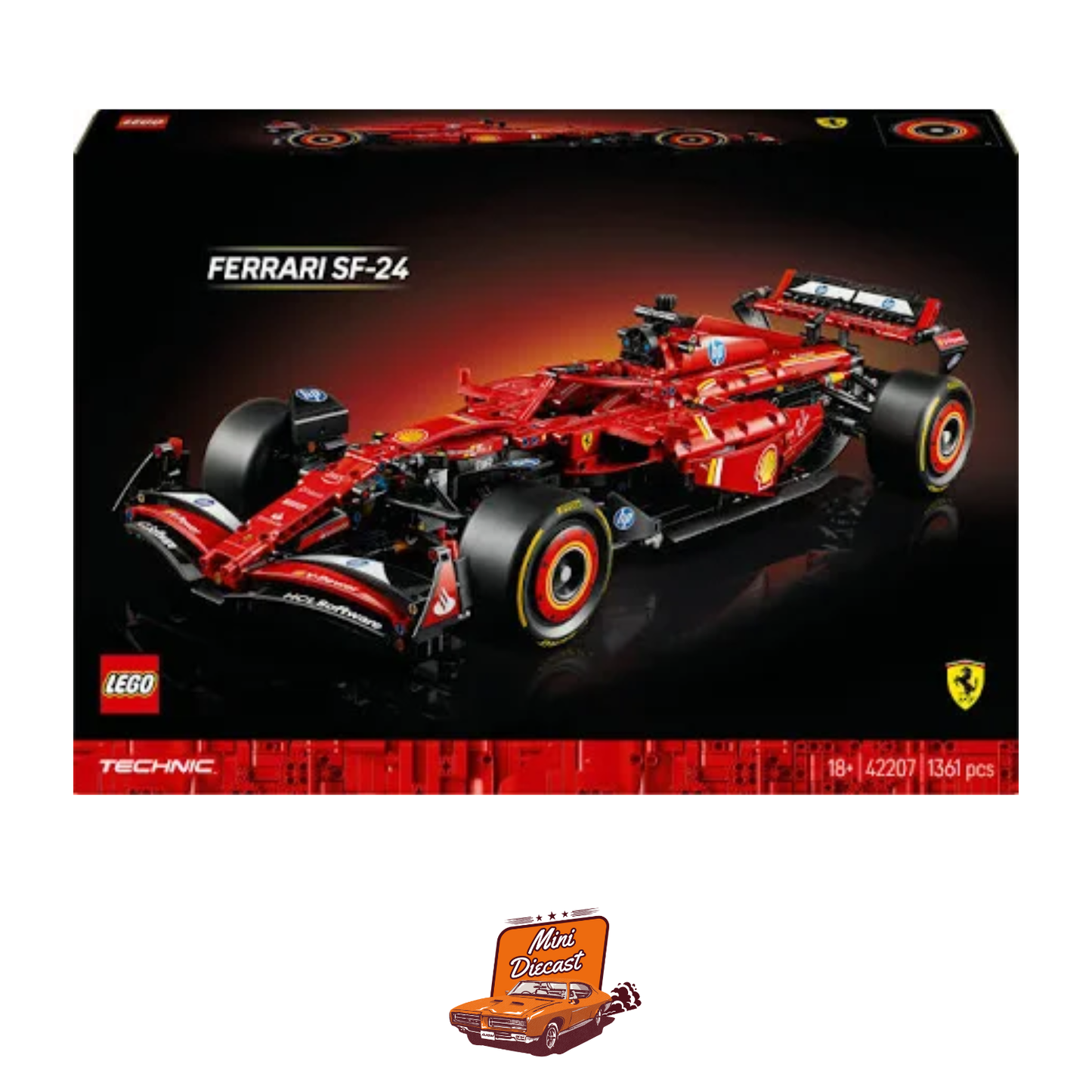 LEGO Technic Ferrari SF-24 F1 Car (1361 Pieces)
