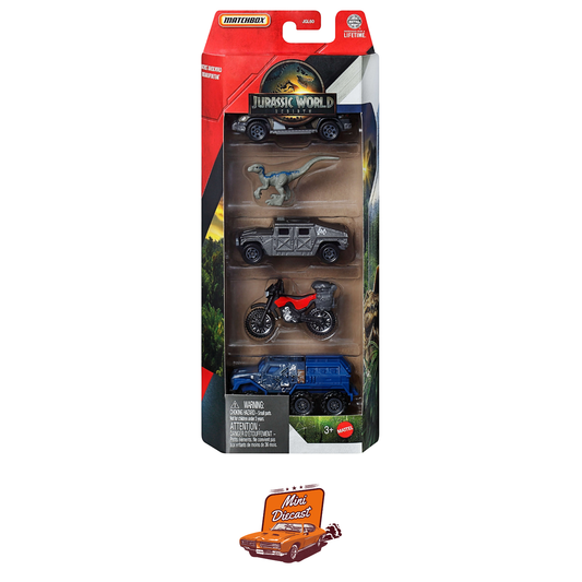 Matchbox Jurassic World 5-Pack JGL24 (Blister Mild Crack / Indian)
