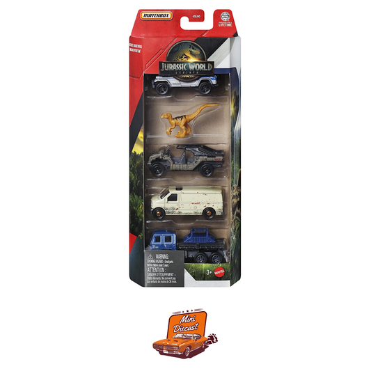 Matchbox Jurassic World 5-Pack JGL25 (Blister Mini Crack / Indian)