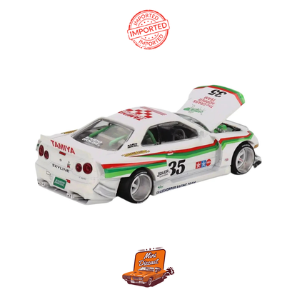 Mini GT Nissan Skyline GT-R (R34) TAMIYA x KAIDO HOUSE "The GRASSHOPPER" V1 (Sealed / Imported)