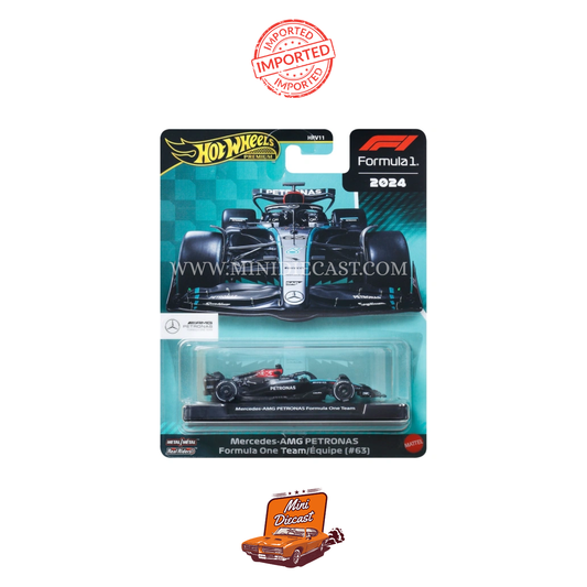 Hot Wheels Premium 2024 Formula 1 – Mercedes-AMG PETRONAS F1 Team (No. 63) – 1:64 Scale (Imported)