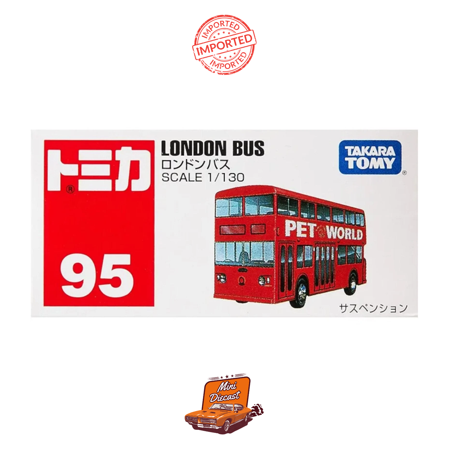 Takara Tomy Tomica 95 London Bus (Sealed / Imported)
